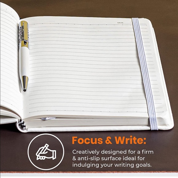 Leather Nomads Premium Leather Desk Pad with Coaster and Lens Wipe - New In Box - Picture 5 of 10